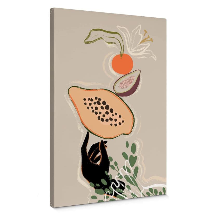 Tavelkonst på canvas - Arty Guava - Papaya Balance