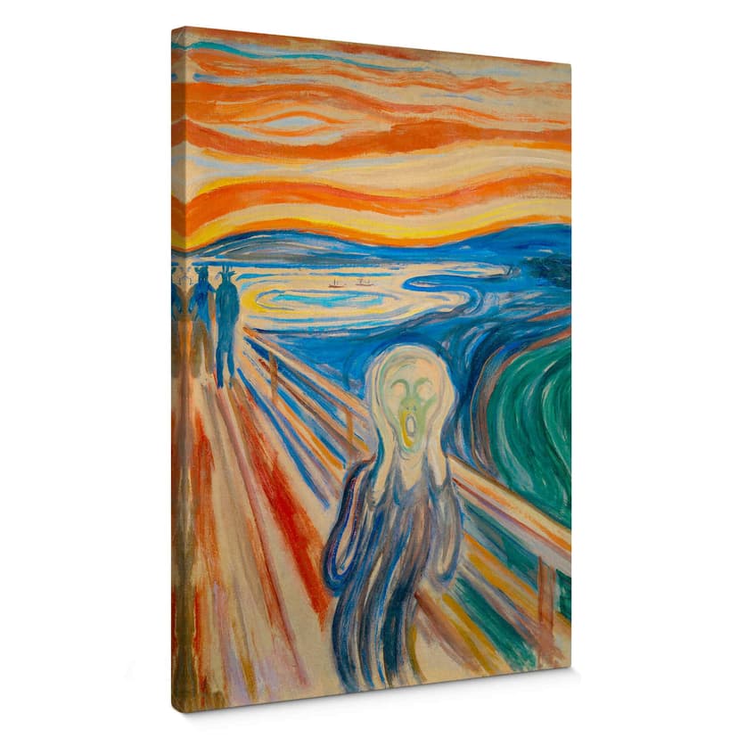 Canvastavla Munch - Skriet