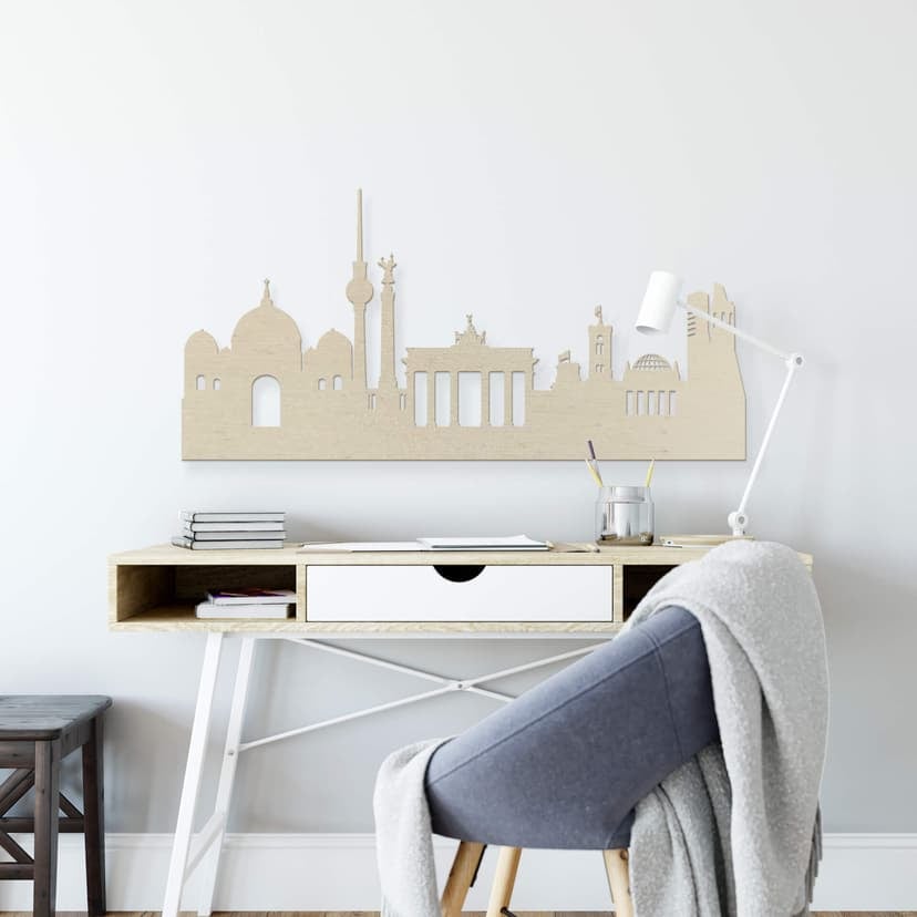 Träkonst poppel fanér - Skyline Berlin