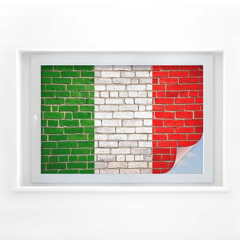 Sekretessfilm Italiensk flagga vägg