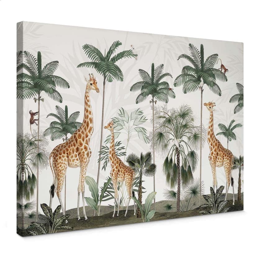 Canvastavla Kikki Belle - Girafferna