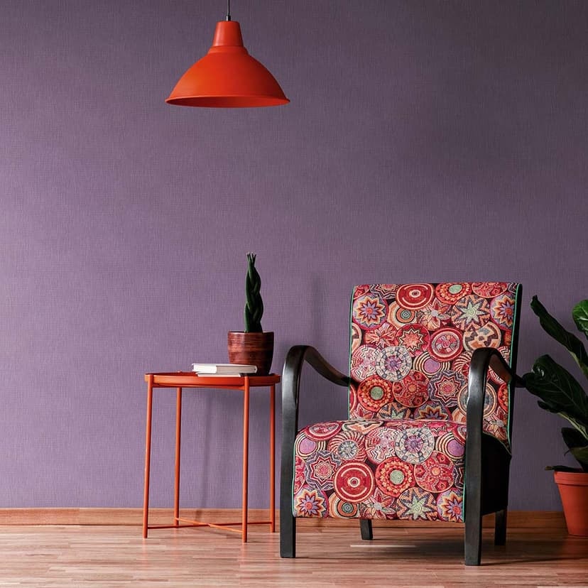 Glittrande enhet tapet, non-woven tapet Fashion for Walls 4 av Guido Maria Kretschmer lila