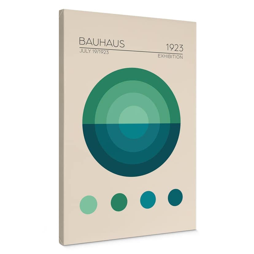 Canvastavla Bauhaus Mavi Daire - Tunaboylu