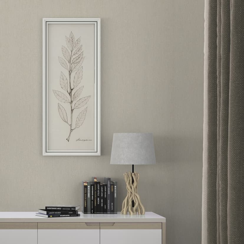 Non-woven tapet i textilutseende med strukturerad yta beige slät