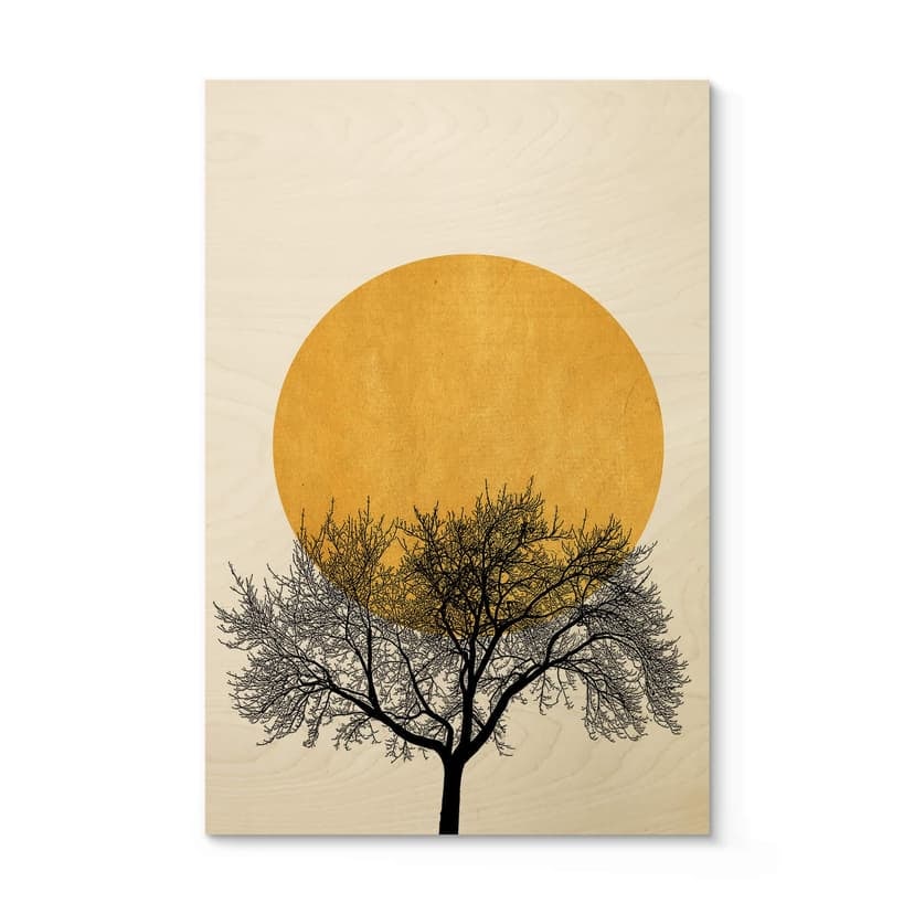 Kubistika Träposter - Vintermorgon