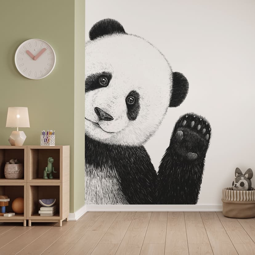 Fototapet "Waving Panda" - Korenkova