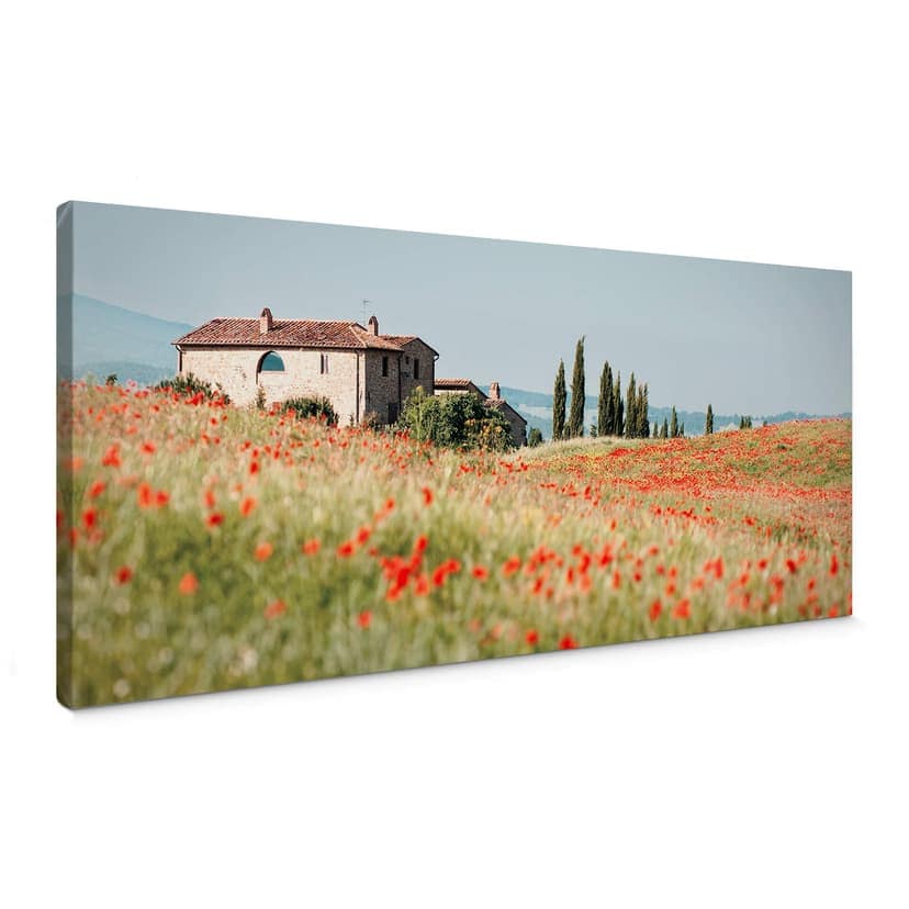 Canvastavla Toscana Panorama 1