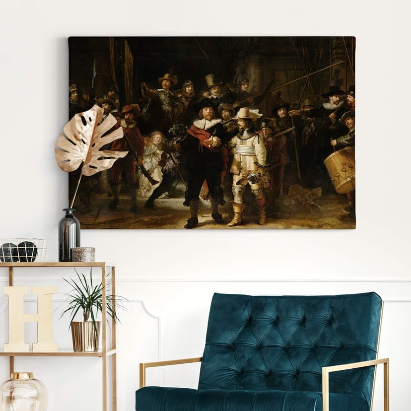 Canvastavla Rembrandt - Nattvakten