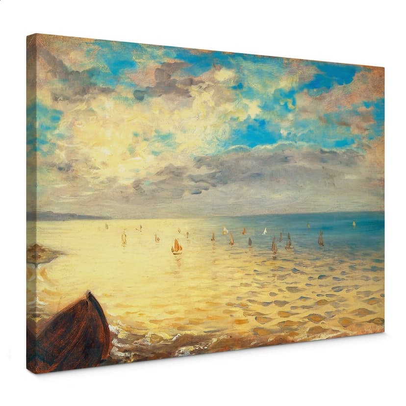 Canvastavla Delacroix - Havet