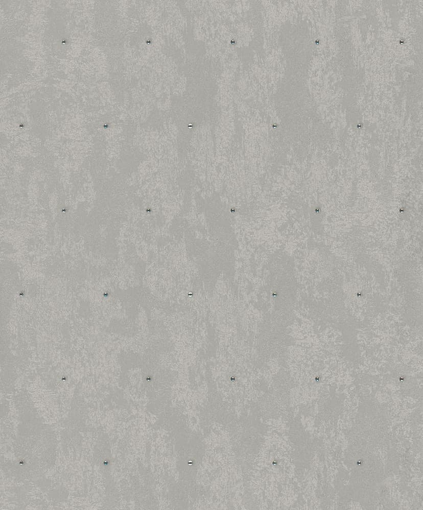 Icke-vävd tapet betonglook, strass metall look modern glansig i gråbrun