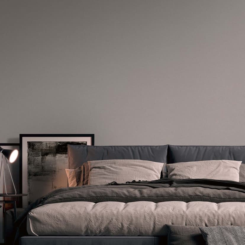 Modern tapet grå slät non-woven texturerad tapet för vardagsrum, sovrum