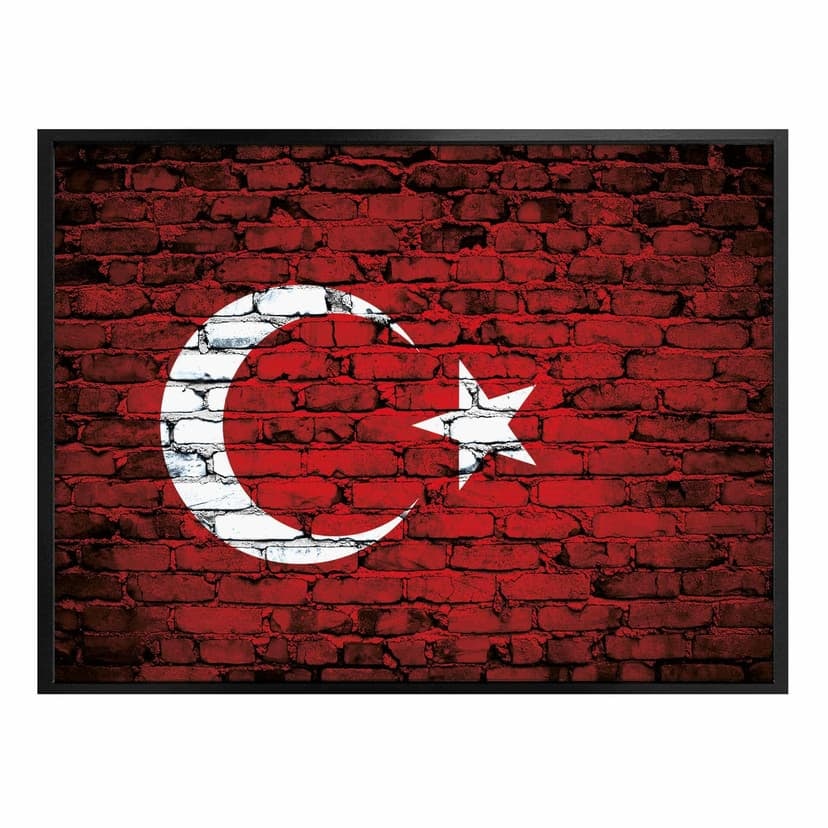 Poster Turkiska flaggan