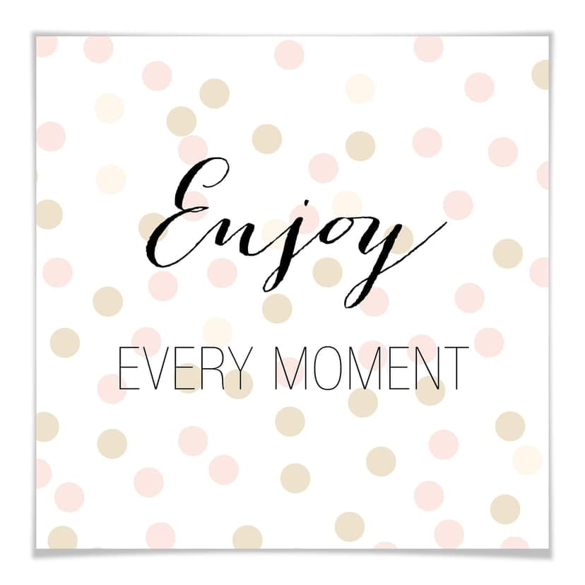 Confetti & Cream poster - Njut av varje ögonblick