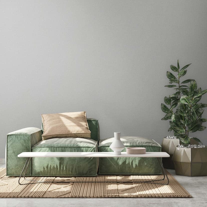 Grå modern non-woven tapet sovrum, vardagsrum texturerat skal och stick tapet kök
