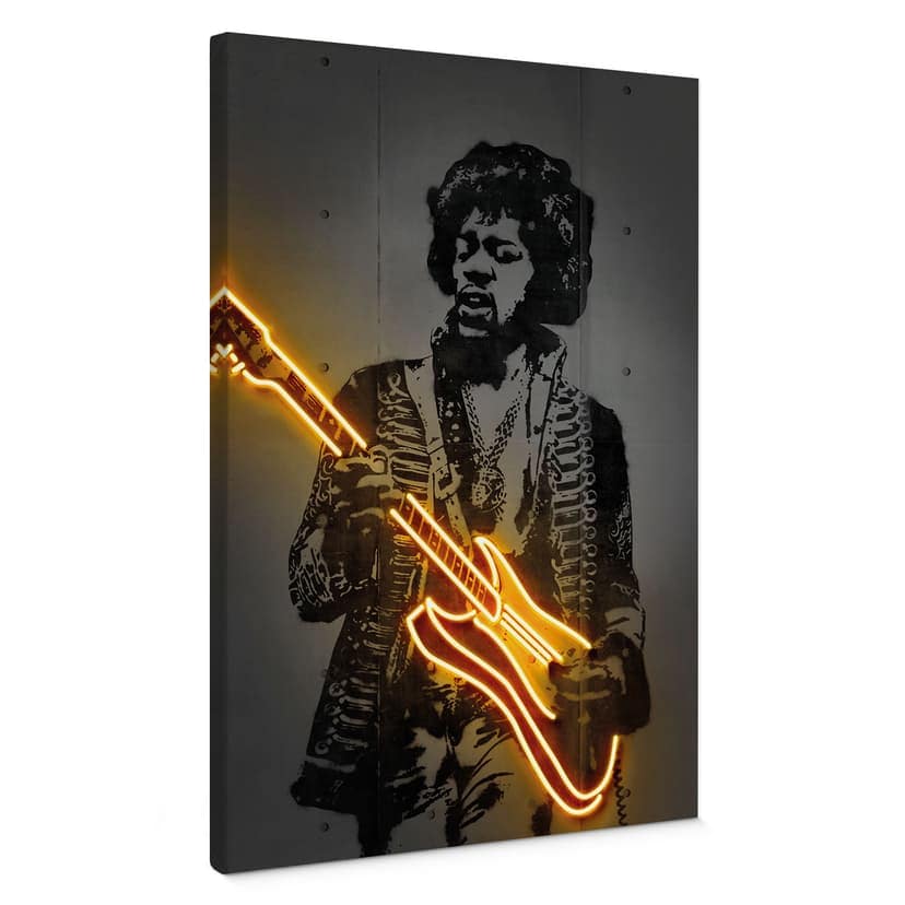 Canvastavla Jimi Hendrix - Mielu