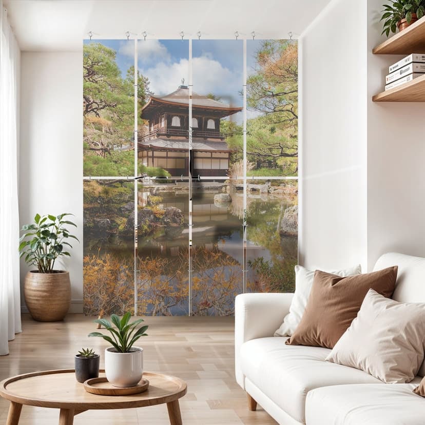 Rumsavdelare, skärm, insynsskydd hängande Japanskt tempel