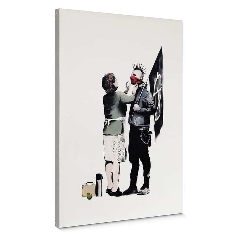 Canvastavla Banksy - Mors råd
