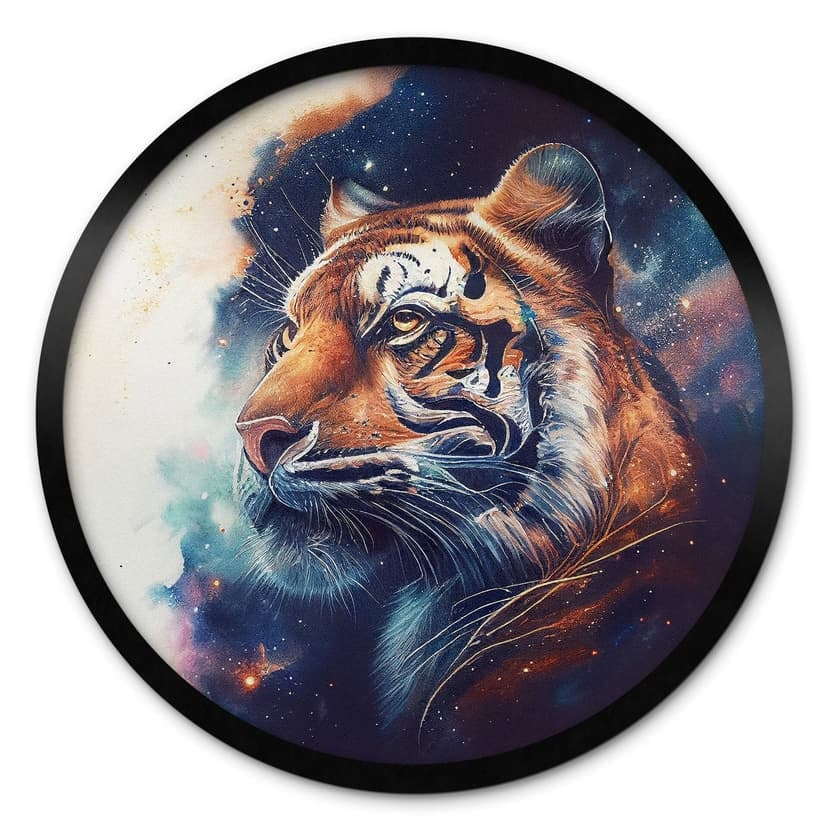 Poster Heine - Tiger på stjärnhimlen - Rund