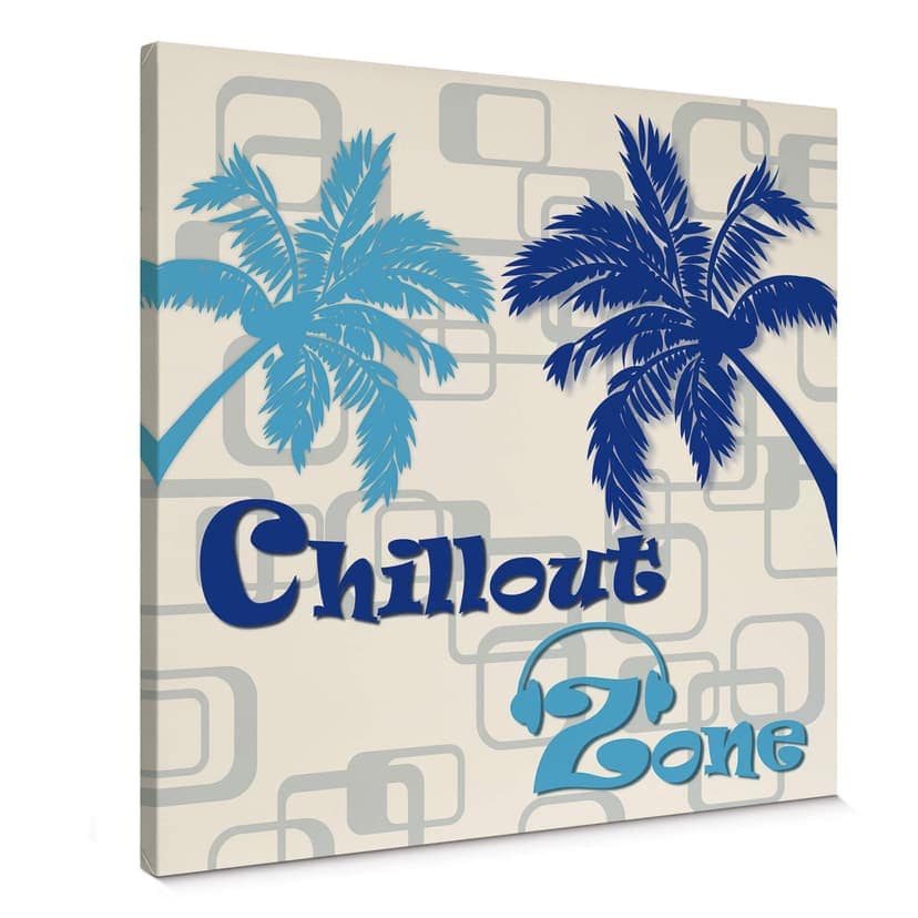 Canvastavla Chillout Zone Blå