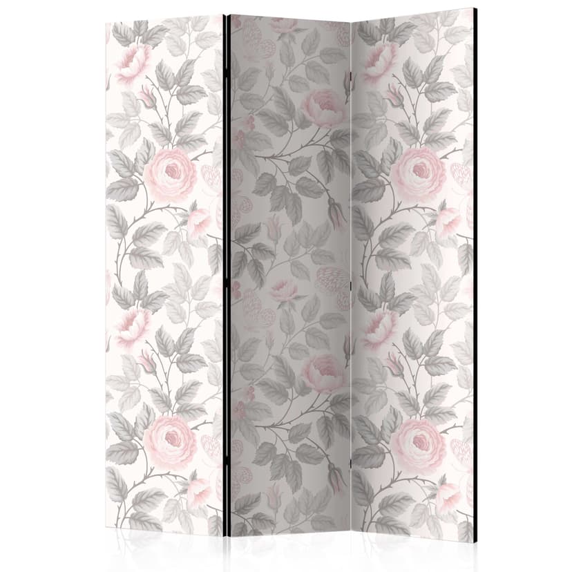 Paravent Raumteiler -  Aquarell-Rosen, 3-teilig