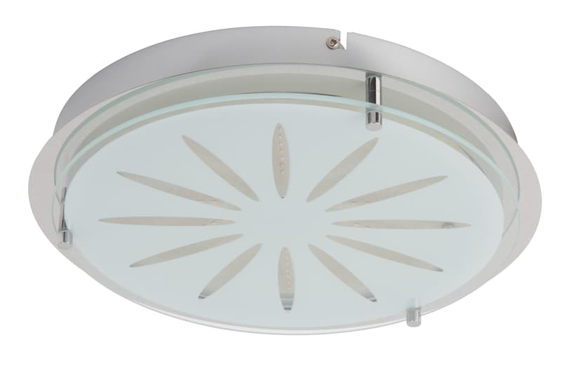 Wand- und Deckenleuchte Dora Metallic, 16W, 5,5 x 33 cm, Glas Deckenlampe