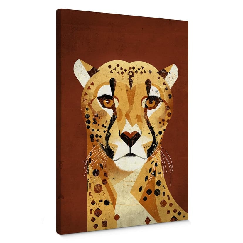 Brun Canvastavla - Gepard