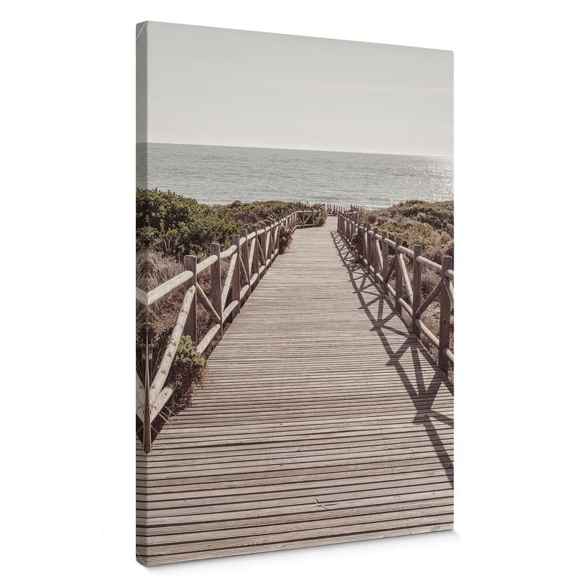 Canvastavla brygga till stranden - 1X Studio