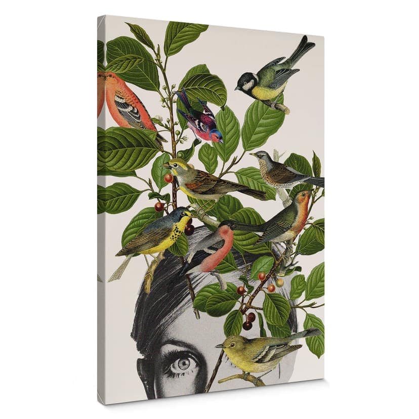 Canvastavla Frida Floral Studio - Twiggy Eye