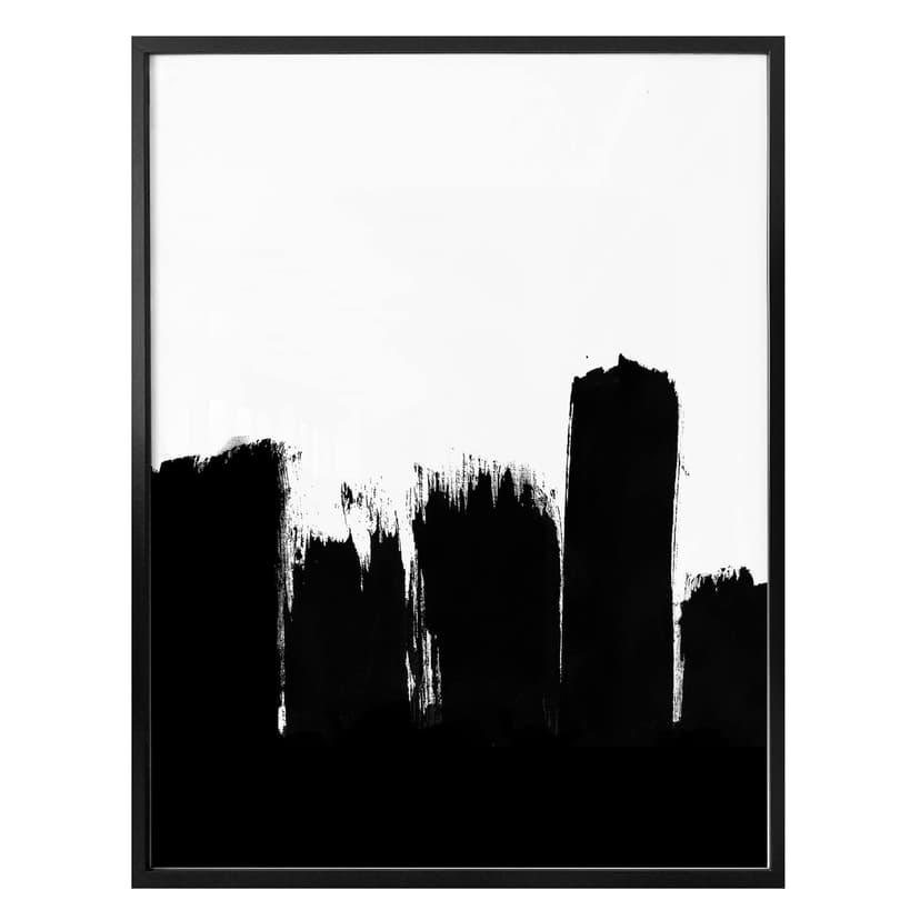 Poster Svart pensel