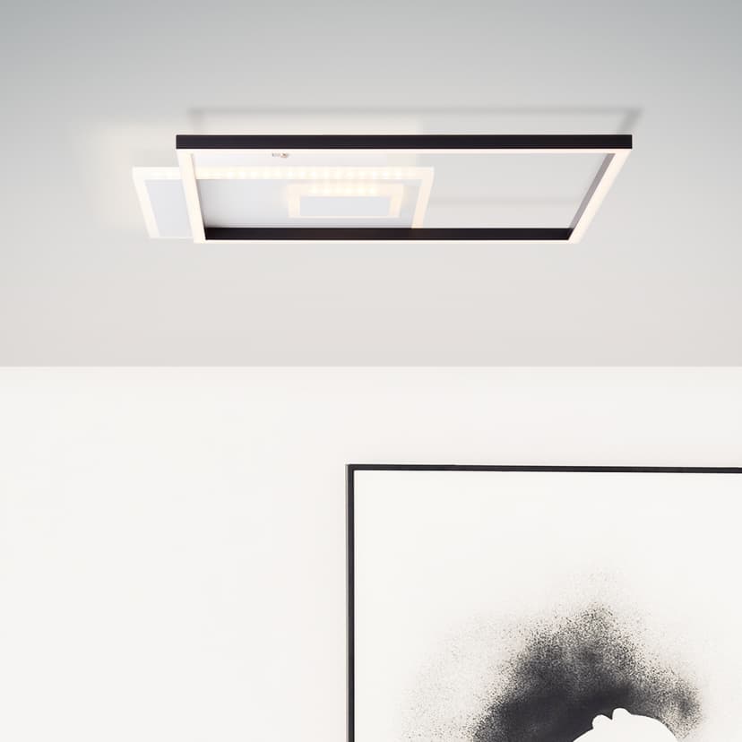 Deckenleuchte Johann Schwarz, 40W, 5,4 x 43,5 cm, Kunststoff Lampe