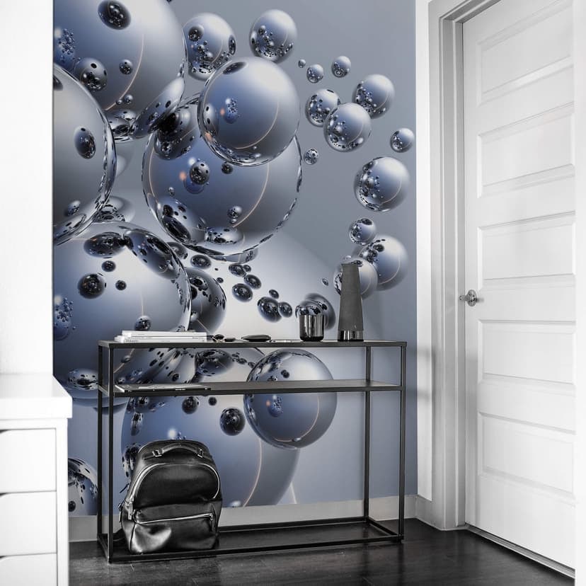 Fototapet - 3D-silverbollar
