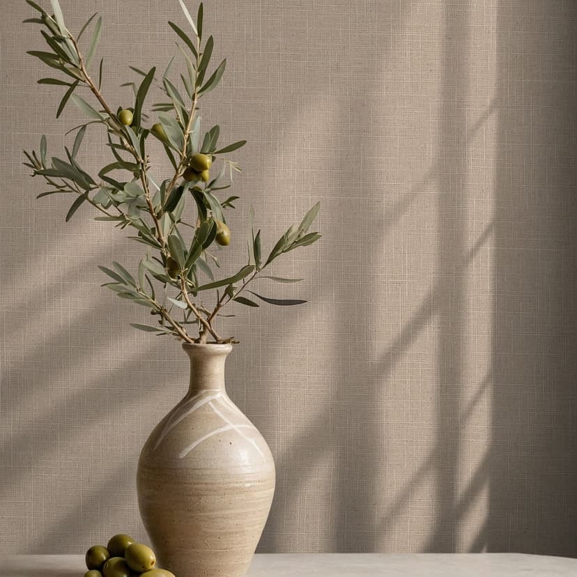 Icke-vävd tapet textil, strukturerad slät modern matt i brunt