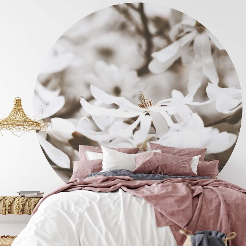 Annie - Jasmine - Rund Fototapet - non-woven tapet/självhäftande non-woven tapet