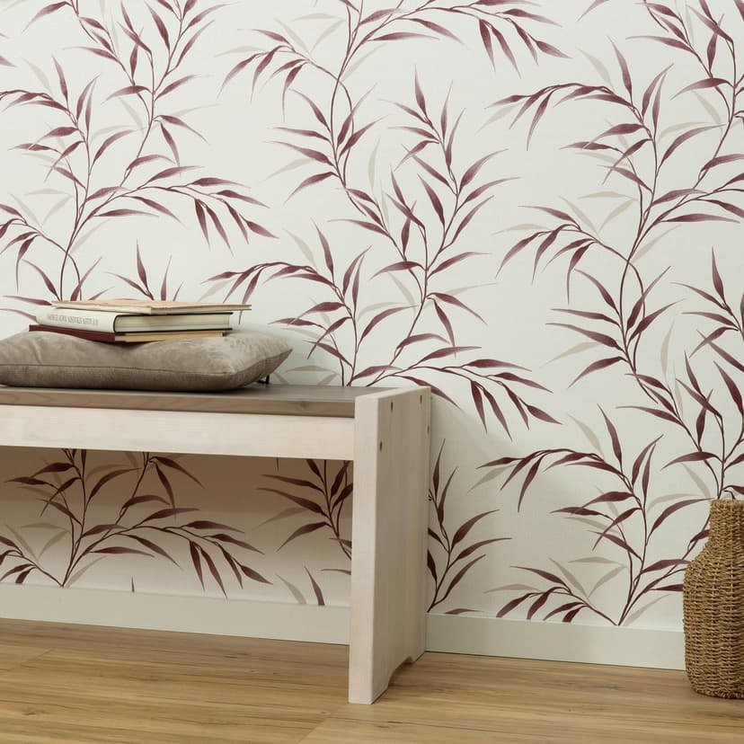Guido Maria Kretschmer tapet med bladmotiv Yamato Fashion for Walls 5 röd