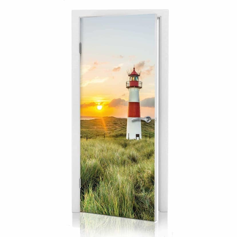 Fyr med dörrdesign på Sylt