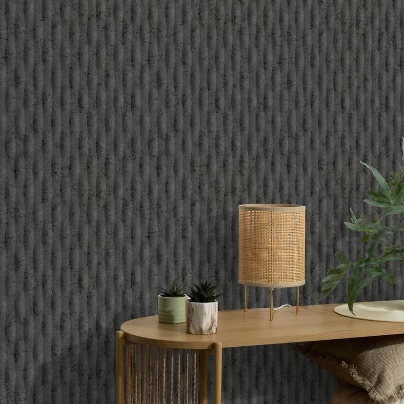 Guido Maria Kretschmer grafisk tapet Concrete Illusion Fashion for Walls 5 svart