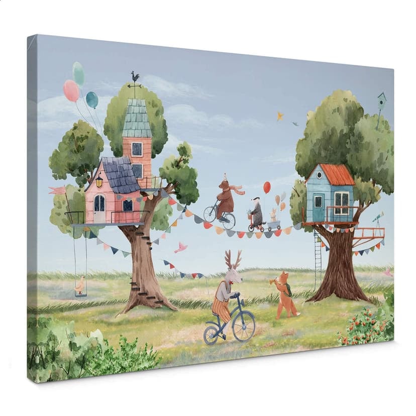 Canvastavla Oliver Robins - Treehouse Party