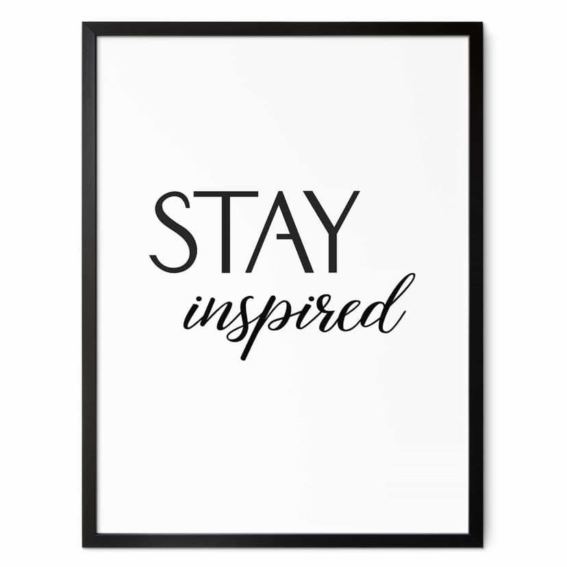 Ordspråk Posterer Håll dig inspirerad