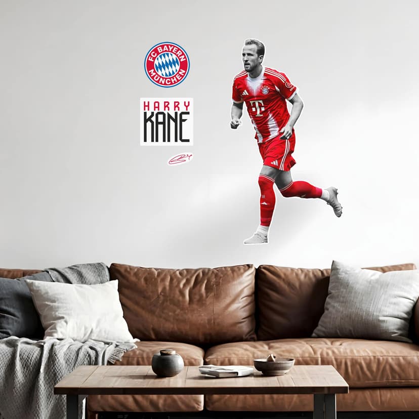 Wallsticker FC Bayern-spelare Harry Kane 2025/26