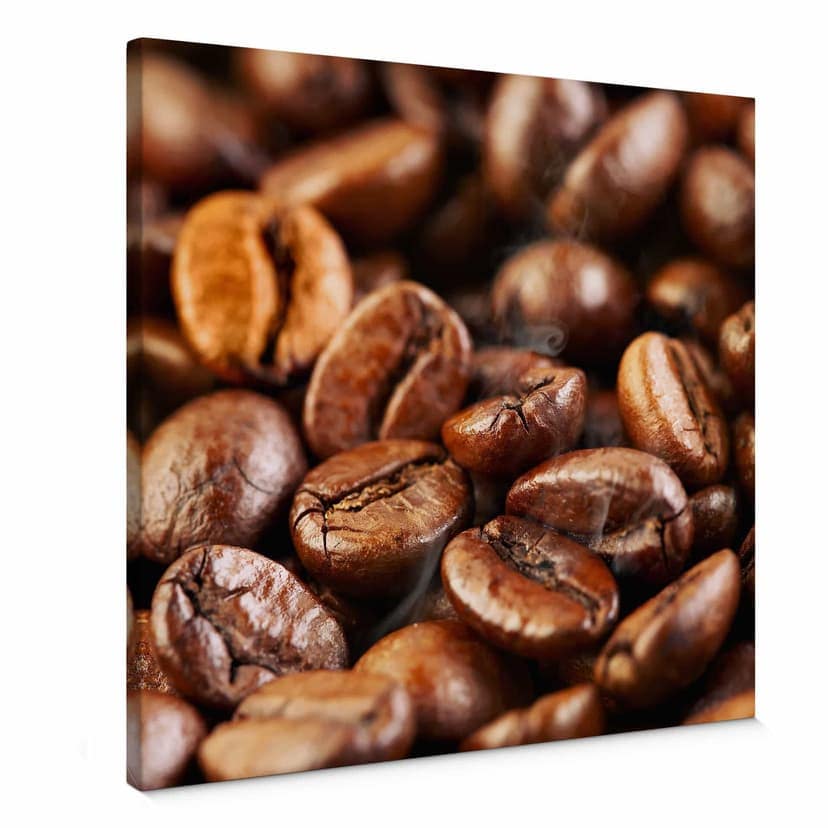 Canvastavla Kaffe 4 - Fyrkant
