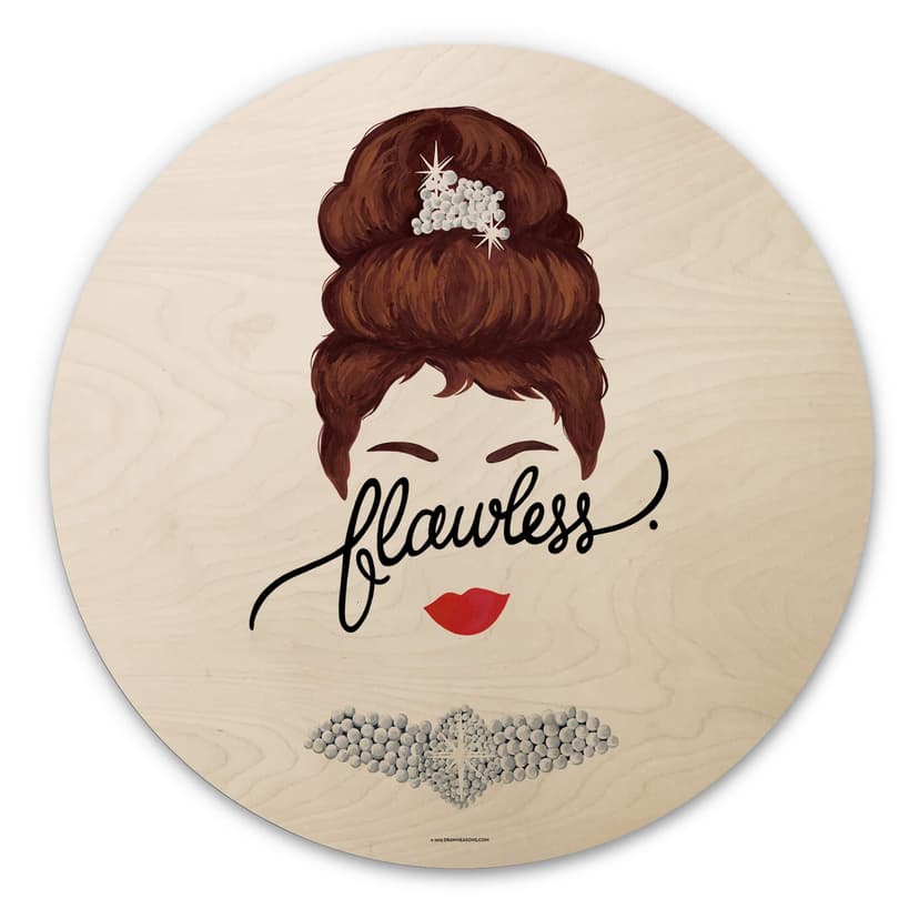 Rund Trätavla Tohmé - Flawless Audrey
