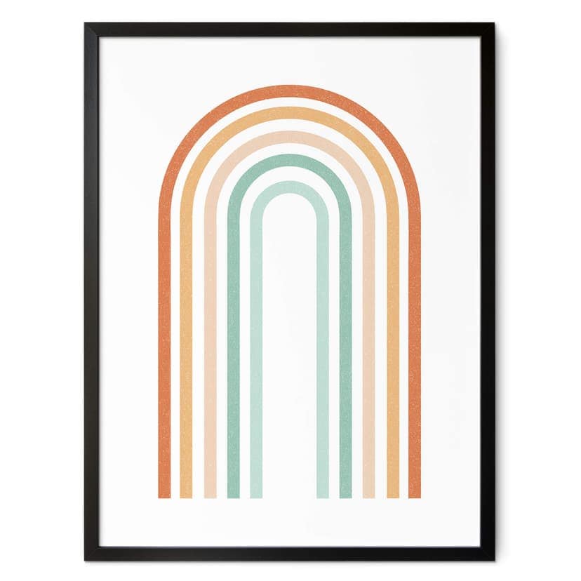 Poster Rainbow Boho - Barnposter