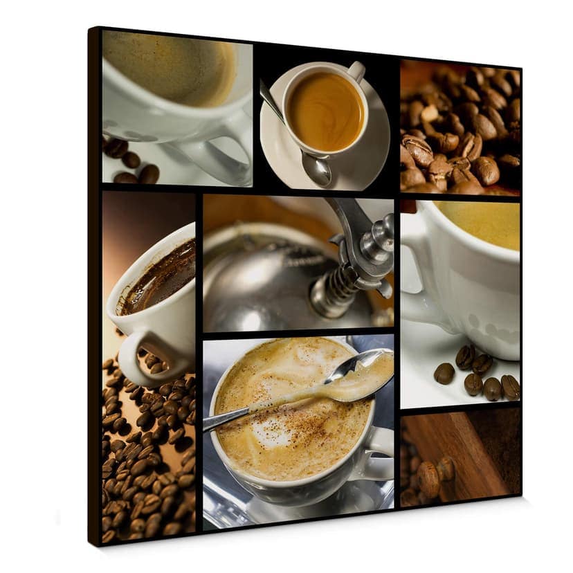 Canvastavla kaffesort