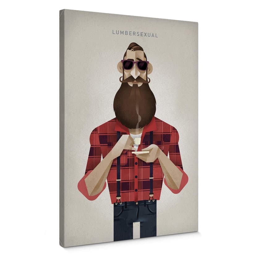 Brun dukbild - Lumbersexual