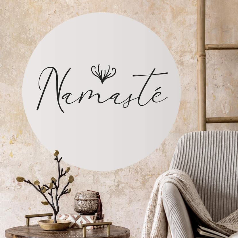 Wallsticker Namasté - Rund