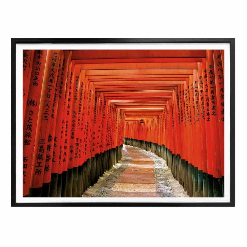 Poster med asiatisk trädgård