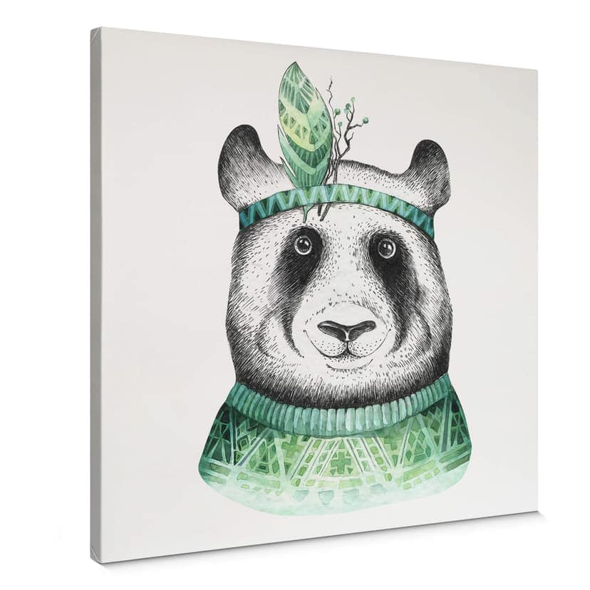 Canvas Kvilis - Hippie Panda