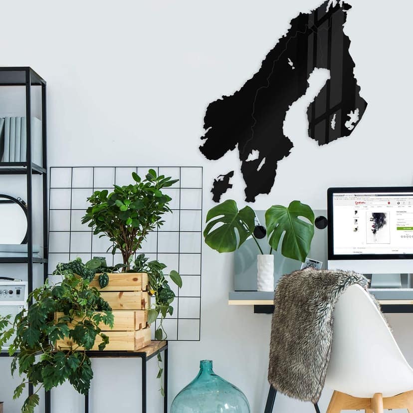 Akryl dekorationskarta Skandinavien