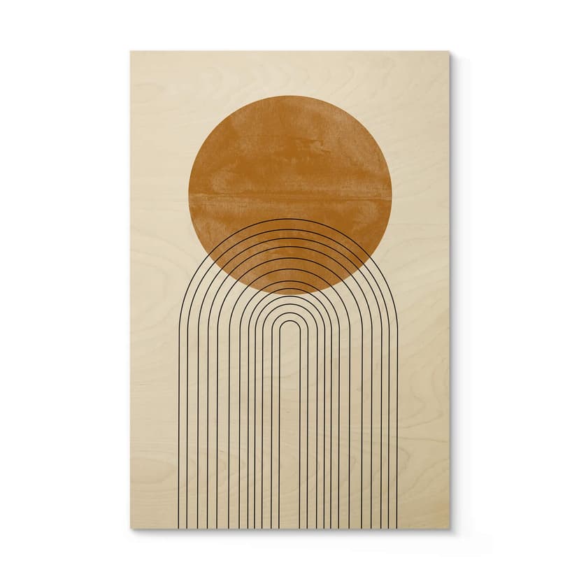 Träposter The Miuus Studio - Abstrakt flöde