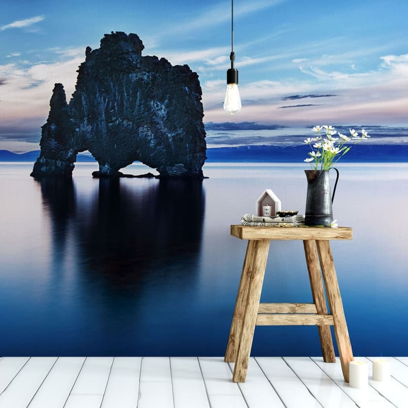 Fototapet med stenar i havet